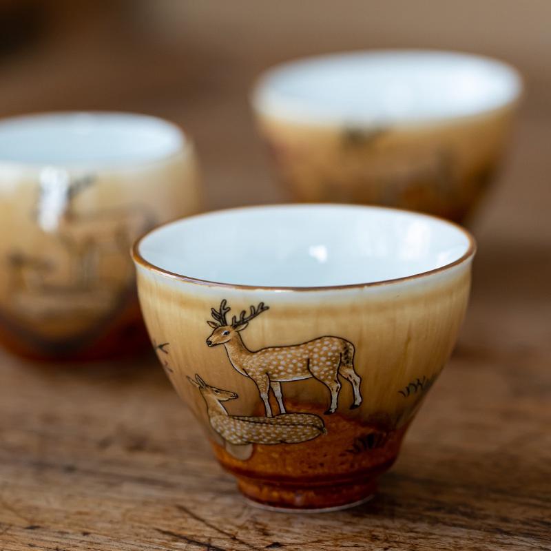 Ceramic Tea Cup Kiln Change Kung Fu Tea Set