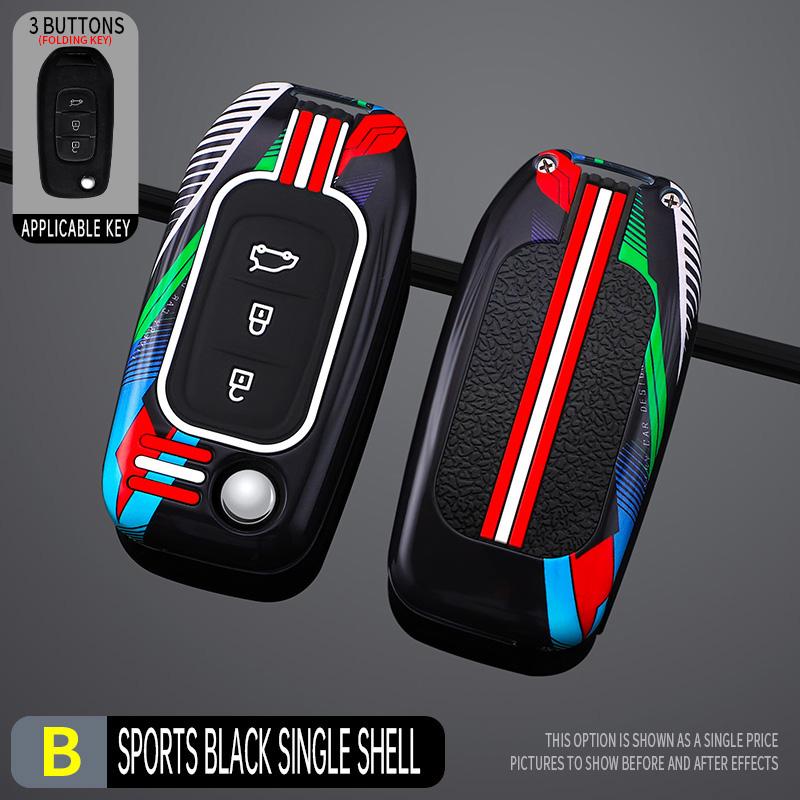 Car Key Case Cover Shell Fob for Renault GT Line Kadjar Captur Megane Sandero Stepway Logan Clio5 Arkana for Renault GTline
