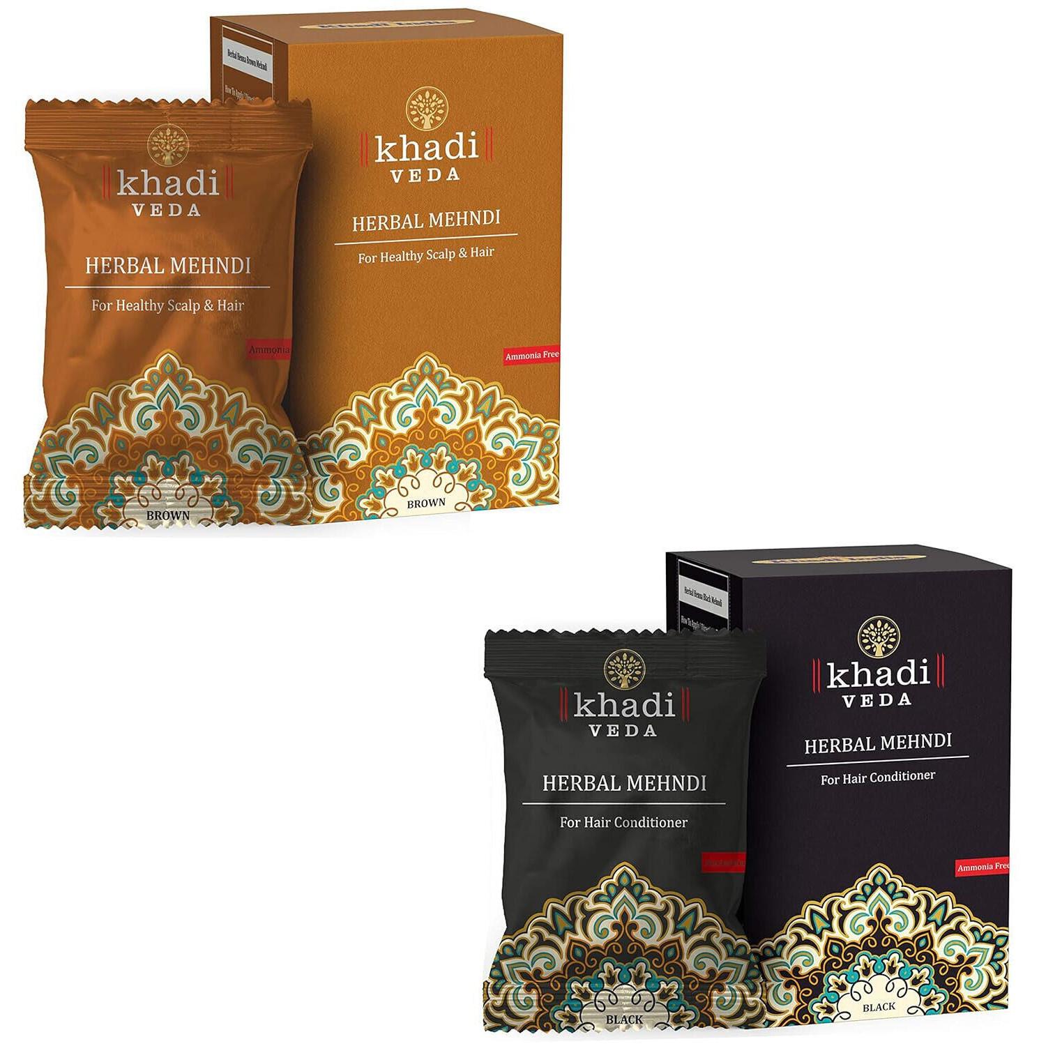 

@ Mehndi Henna Powde Brown And Black Color Each 100gm+100gm B093 Zr-1961-60%Off