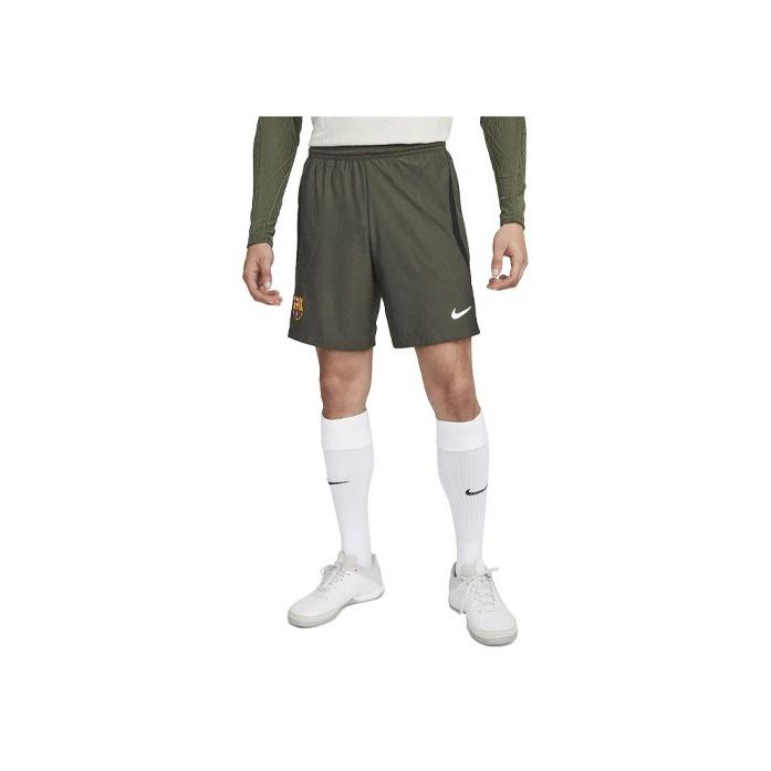 Nike F.C. Barcelona Strike Elite Badge Pattern Color Block Football Shorts Men Shorts Olive-Green DX2963-355
