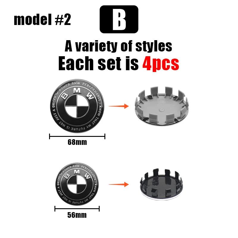 

4Pc 68mm 56mm Wheel Center Cover Wheel Hub Center Integrated Cover Logo For BMW G20 G32 G11 X3 X5 X4 X6 X7 G30 G12 F40 F30 X1 X2 56MM
