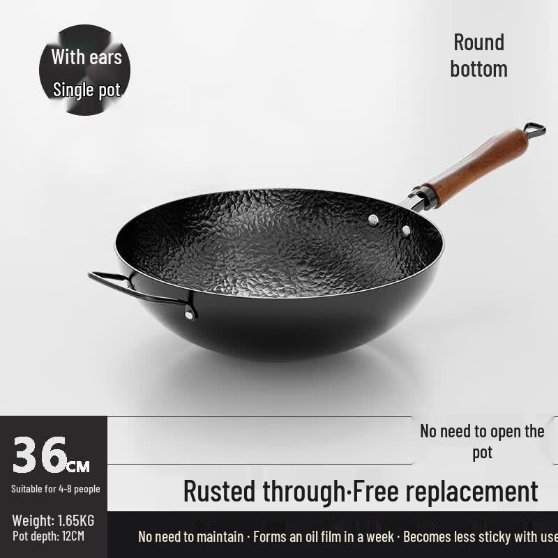 Zijin Heshi Traditional Wrought Iron Wok
