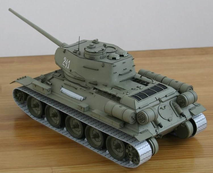 3D Assembly Model Papercraft World Military Weapons Scale 1/25 (T-34/85)