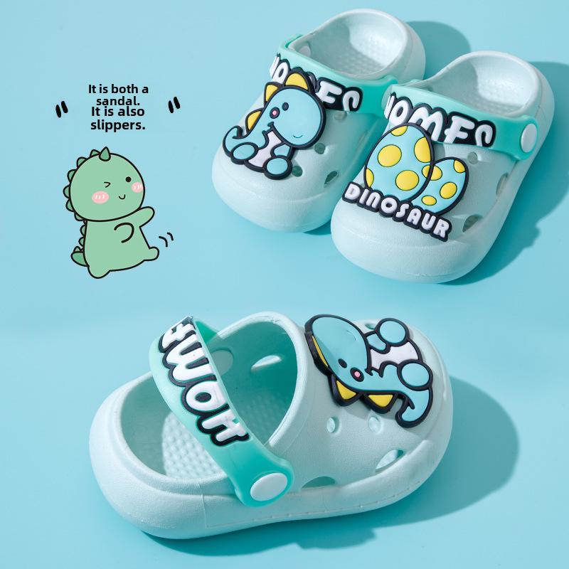 Kids' Cute Bear Non-Slip Summer Slippers: Soft Sole, Cool Clogs for Boys & Girls