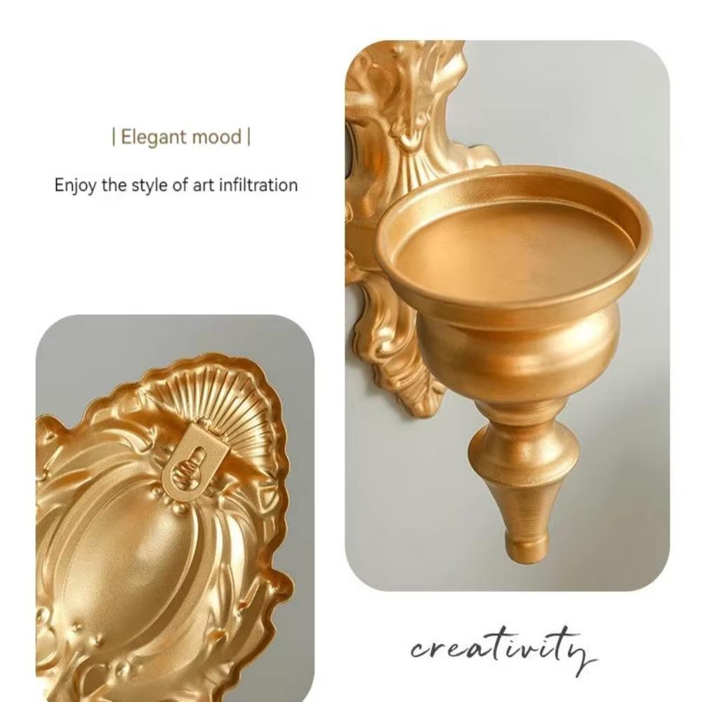 Decorative Nordic Tealight Stand Iron Art Metal Candlesticks Wall Mounted Candle Holder  Home Decor