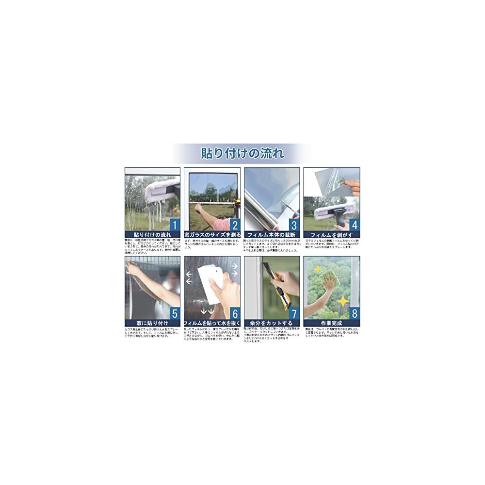 KTJ Window Film, Window Insulation and Heat Shielding Sheet, Privacy Film, Window Glass Film, Glass
