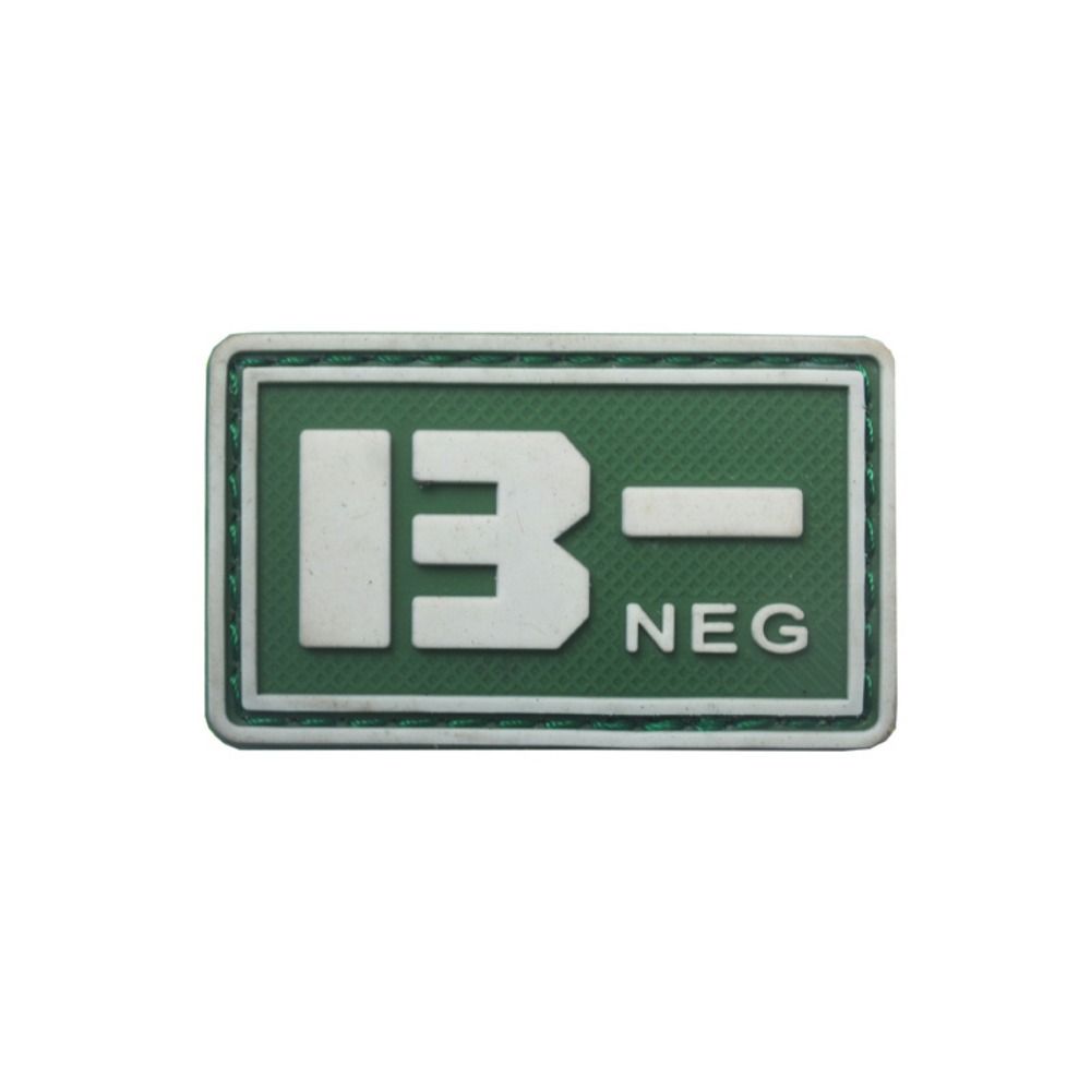 PVC Glue Stamp Blood Type Magic Sticker Embroidered Patch Emergency Armband  Helmet Decoration