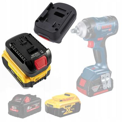 Adapter Dewalt / Milwaukee Do Akumulatora Bosch – Kompatybilność Z Bateriami 18V | Solidna Konstrukcja | Port USB Do Ładowania