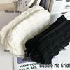Xiaohongshu Style Cream Éclair Pencil Case: Large Capacity, Simple Design for Students & Makeup Storage