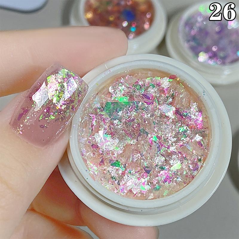 

Красные блестящие ногти года Юньцзинь Блестки Неправильные наклейки для ногтей Украшение Аксессуар Роспись ногтей as the picture