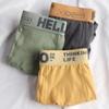 L-6XL Herren Unterwäsche Herren Baumwollunterhosen Männlich Rein Herren Slips Shorts Atmungsaktive Boxershorts Bequem weich Übergröße