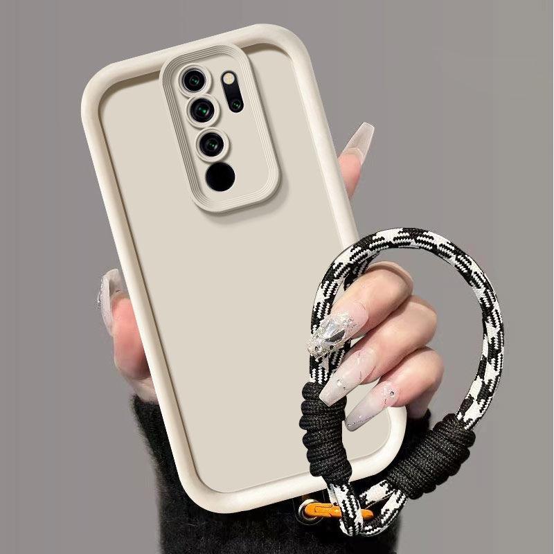 Für Xiaomi Redmi 9 Prime Hülle Xiaomi Redmi 9 Prime Handyhülle Webband Lanyard Abdeckung Hautgefühl Schutz Stoßfeste Hülle
