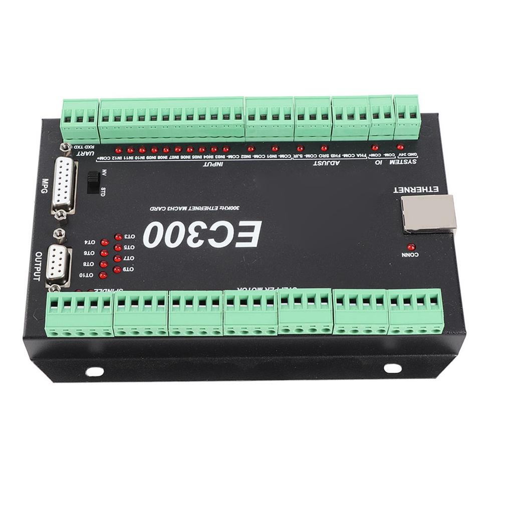 3 6 Axis 300kHz Ethernet CNC Mach3 Motion Controller Control Card Board 24VDC EC300 (3 Axis)