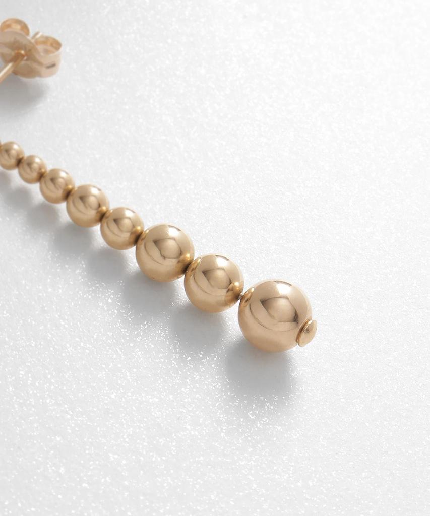 Ohrringe K10 Hohlkugel Farbverlauf Ohrstecker 40576549 Gelbgold 00 [Kokoshnik] Damen (100)