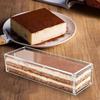 Tiramisu Container Multipurpose Nonstick Dessert Carrier for Wedding Kitchen Rectangle Tiramisu Cake Box with Lid Sturdy