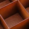 Vintage Storage Box 9 Grid Desktop Organizer Box For Jewelry Makeup Ring Necklace Tea Coffee Bag Multifunction Home Storage Box