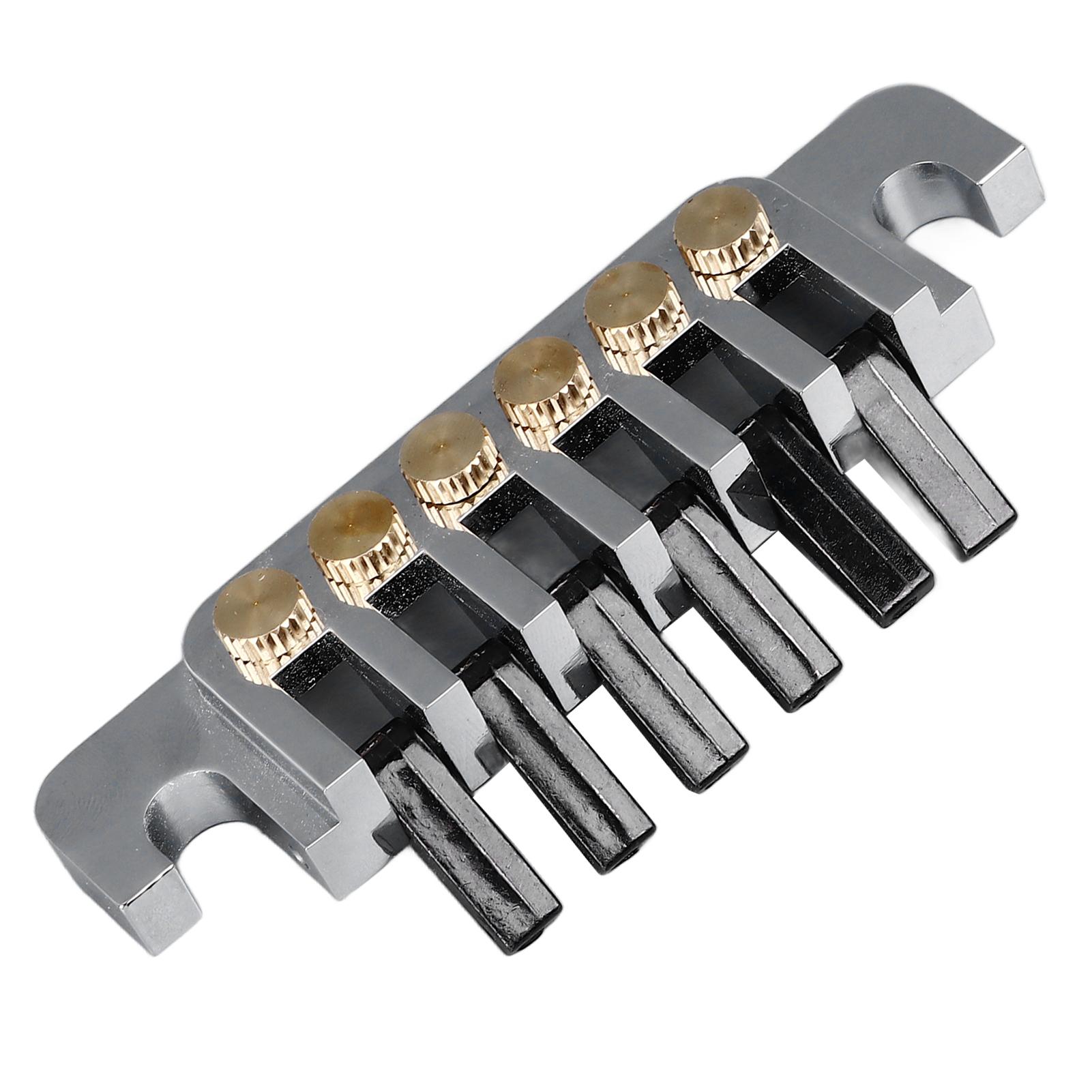 

Замена гитарного бриджа хвостовика Винтажный стиль Алюминиевый сплав Медь 6-струнная электрогитара серебряный