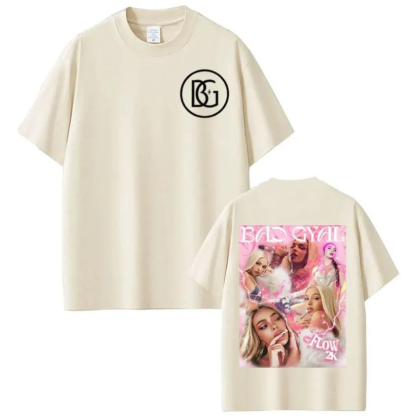 

Singer Bad Gyal Tour Fashion Print T-shirt Men Women Aesthetic Trendy T-shirt Summer Loose Casual High Quality T-shirts 3XL