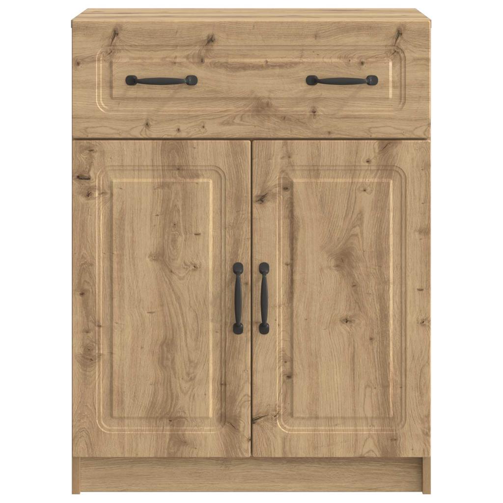 Artisan Oak Sideboard 66 X 34.5 X 87 Cm Engineered Wood
