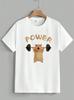 Power Cute Hamster T-Shirt Funny Weightlifting Gym Sports Graphic Tee Unisex 2