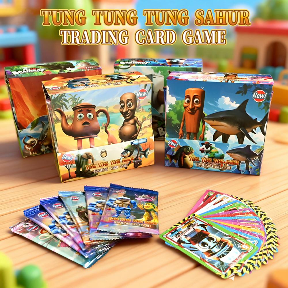 Topmix Trading Cards Trading Cards Tun Tung Sahur Tralalero Tralala Game Collection Cards Family Board Game For Children Birthday Gift