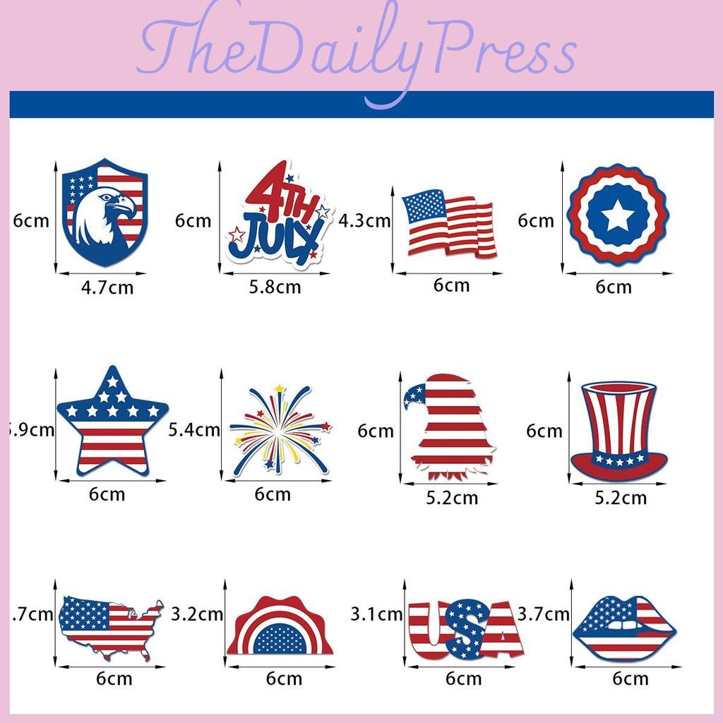 Independence Day Usa Flag Cake Insert Card For Party Table Dessert Decoration