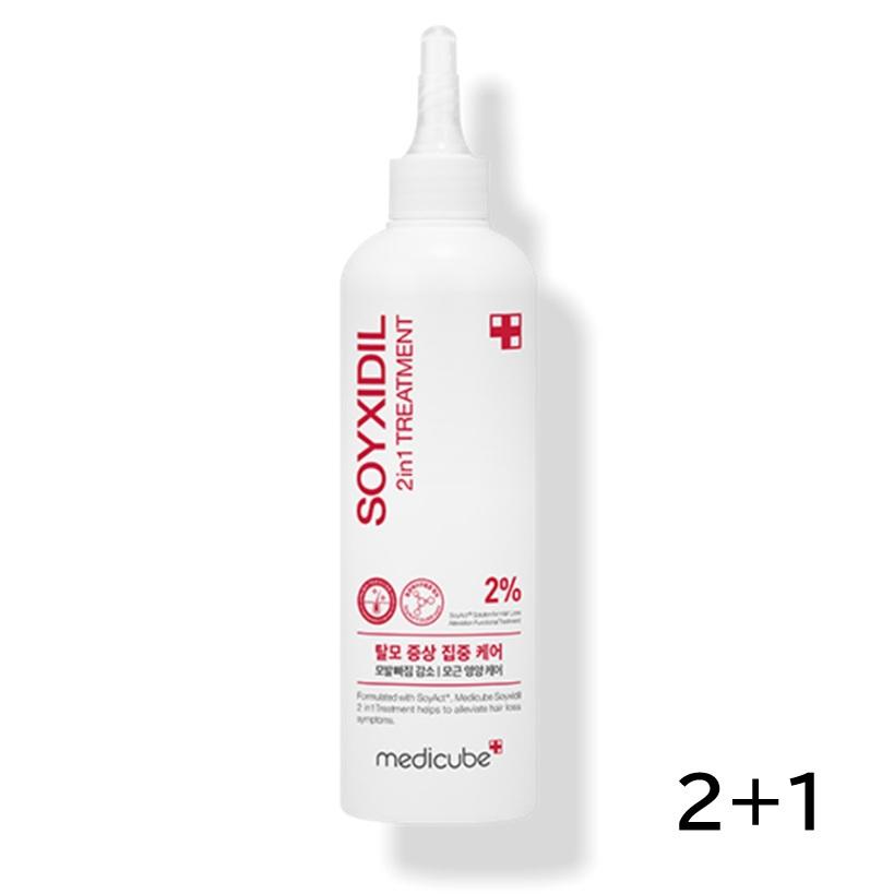 MEDICUBE Soycydil 2in1 Hair Loss Functional Treatment Wild Soybean Root Strengthening Care 2+1 Set