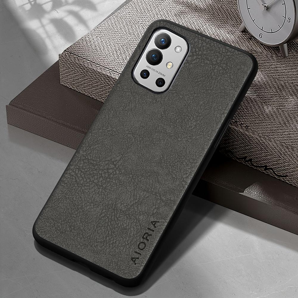 Phone Case: Luxury Retro Synthetic Leather Phone Case for Oneplus 9RT 9R 9 8 7 Pro US 6T 8T 7T Pro Matte Soft Bumper Hard Back Cover