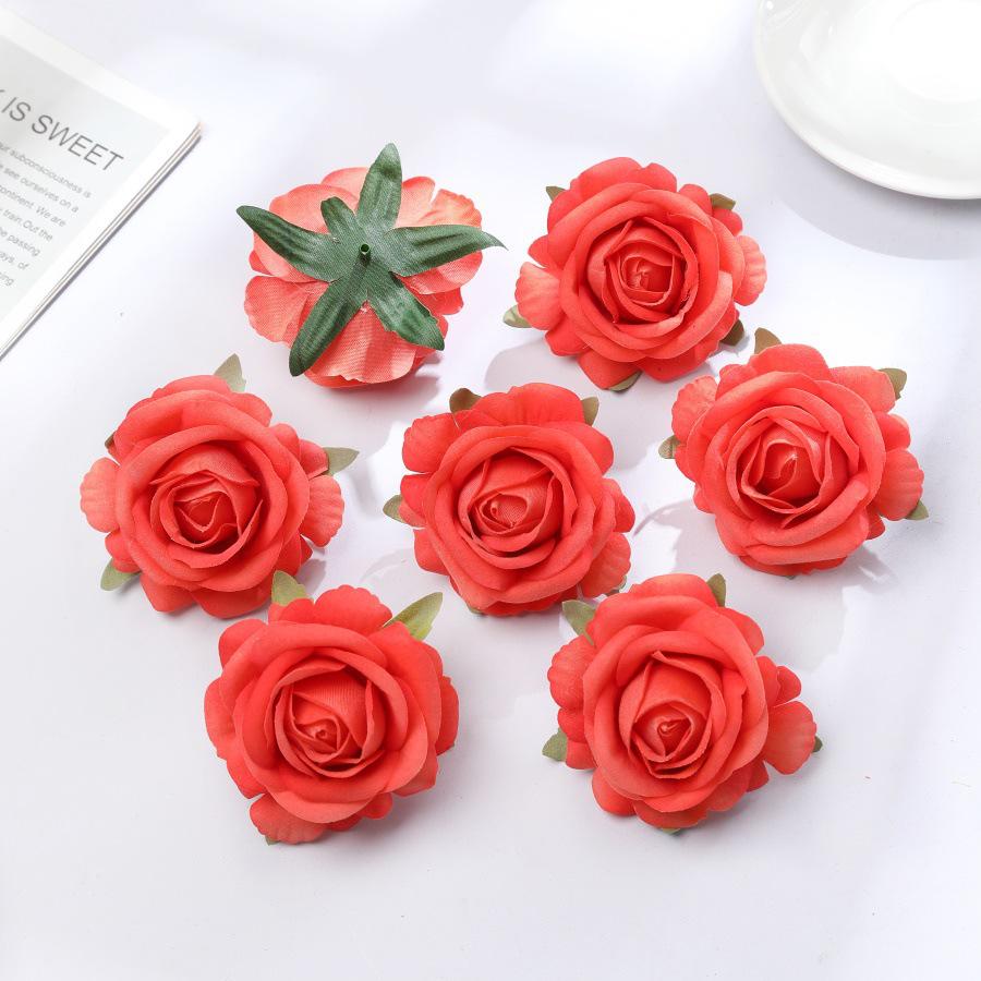 Premium Velvet Artificial Rose Heads for DIY Brooches and Clothing Accessories