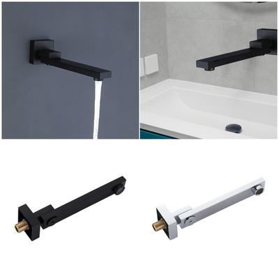 Robinet de baignoire pratique rotatif à 180 degrés, montage mural, systèmes de becs de douche robustes en acier inoxydable pour une utilisation quotidienne