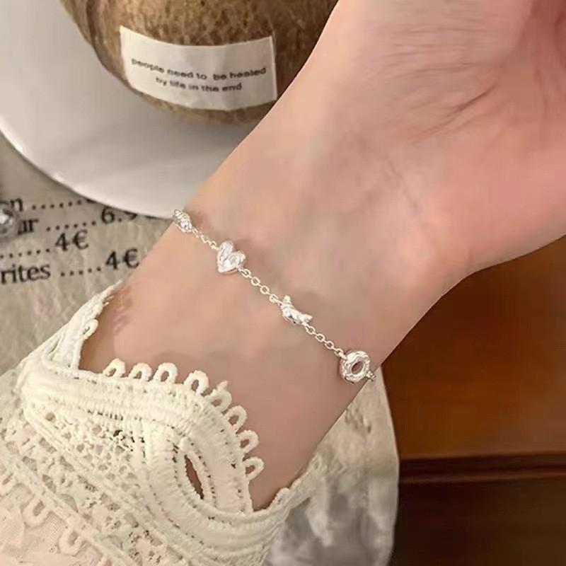 Sweet Donut Bracelet For Women Alloy Unique Design Fresh 2024 Summer