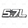 Car Styling DFETRY 3D Metal Chrome Zinc Alloy Adhensive Emblem 5.0L 5.7L 6.0L 6.2L 6.4L 7.0L Body Trunk Fender Badge Accessory