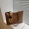 Fashion Versatile Retro Commuter Shoulder Bag Simple Tote Bag College Student Class Bag Women's Bag