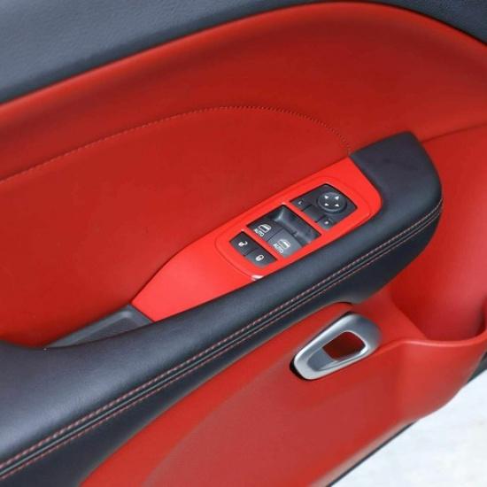 Window Lift Trim Switch Panel Accessories Full Cover for Dodge Challenger 2015+