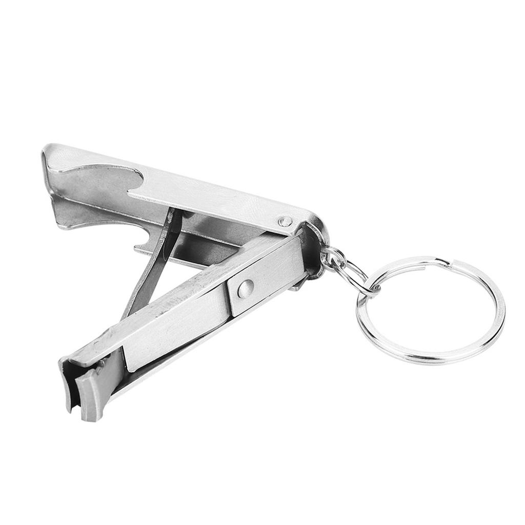 Keychain Tool, Portable 2 in 1   Tool with Nail Cutter, Clippers, Bottle Opener, Accessories for Daily Outdoor Use