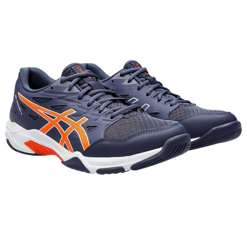 Asics Gel Rocket 11 Indigo Fog Nova Orange Sneakers 1071A091-500