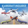 Toy Airplane 6 Pack Mini Diecast Airplanes,Aircraft Plane Playset Includes Glider Planes,Airlines Plane Toys for Birthday Party Favor Toys for Kids