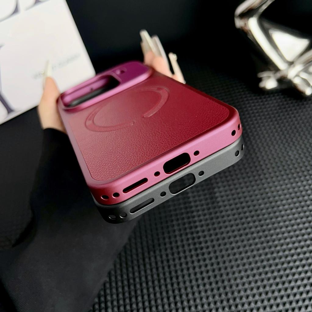 Applicable OPPOFindX1Ultra lychee leather pattern magnetic mobile phone case FindX1PRO leather drop-proof protective case