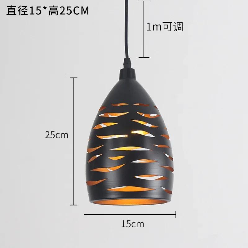 

Modern LED pendant light iron Hollow metal cage pendant lamp living room restaurant shop bar fixture decoration WITHOUT LIGHT