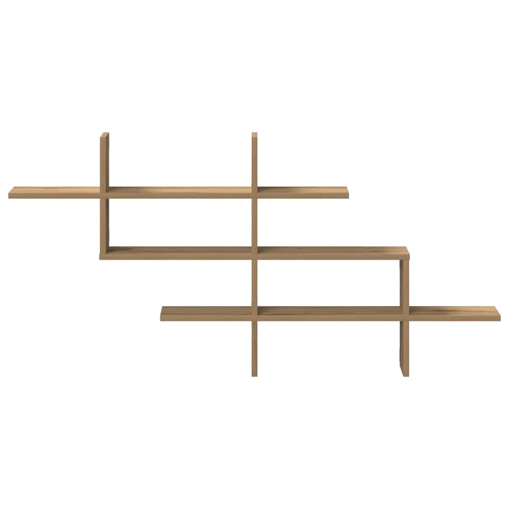 Wall Shelf Artisan Oak 124.5 X 18 X 60.5 Cm Particleboard