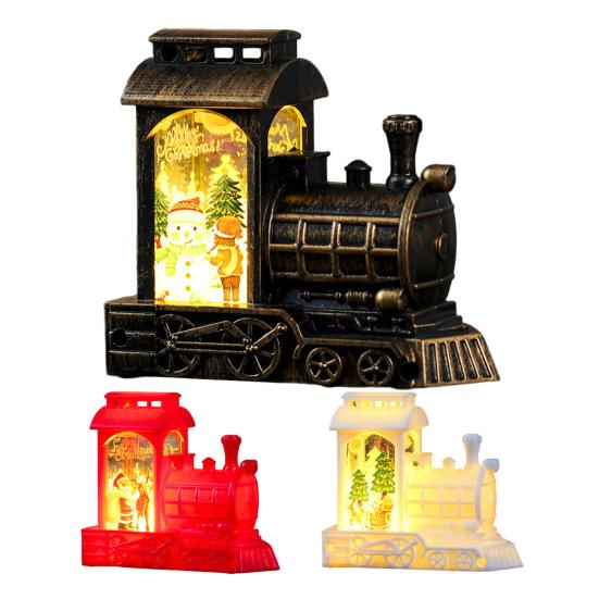 Lighted Vintage Truck Decor Christmas Snow Ball with Swirling Glitter Battery Operated LED Water Car Decoration for Home Holiday Decor