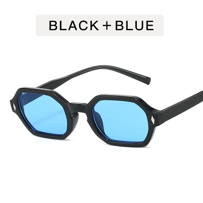 Occhiali da Sole Quadrati Irregolari con Montatura Piccola Donna Per Uomo Marca di Lusso Designer Occhiali da Sole Punk Popolari Vintage Hip Hop Ombreggiatura UV400