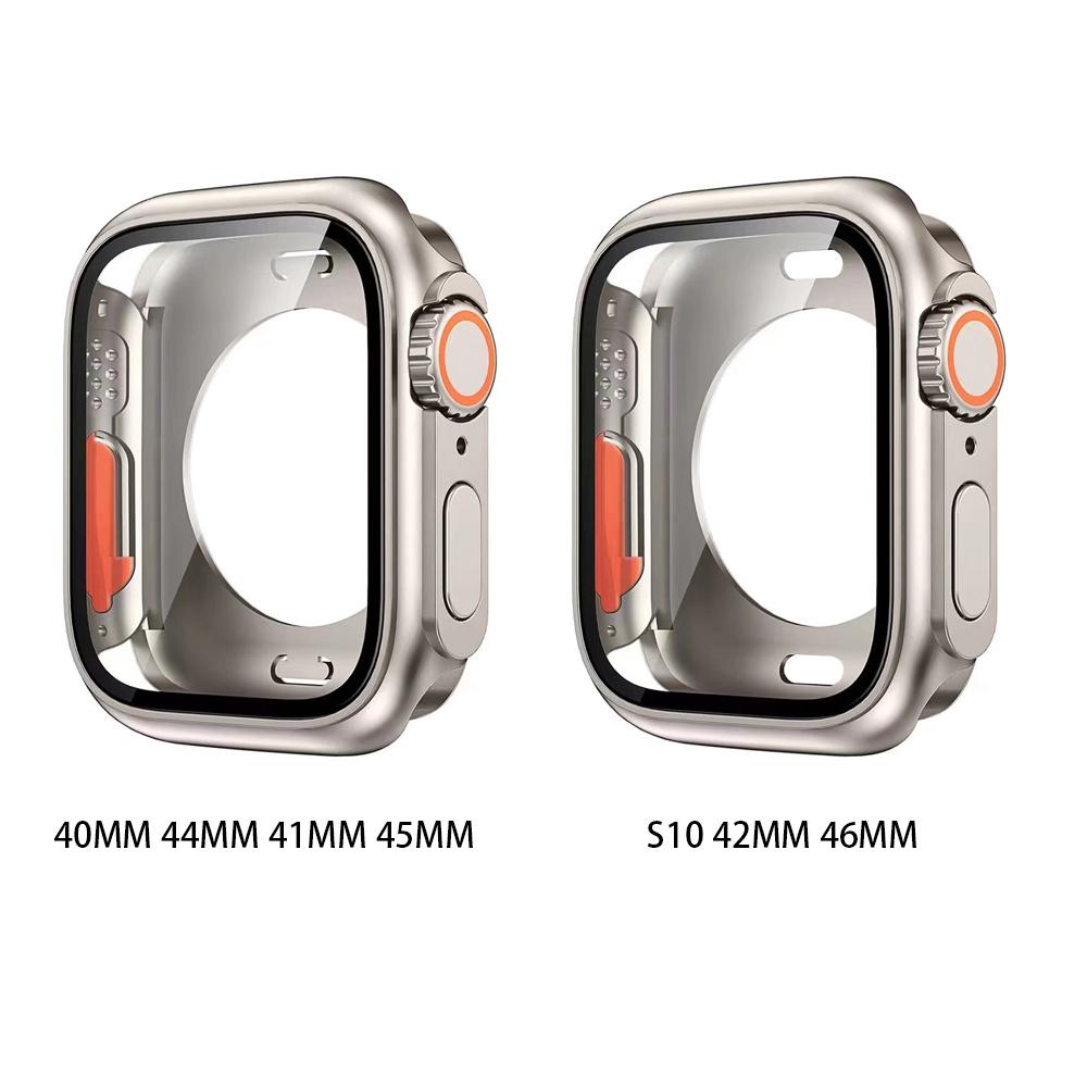 Coque Protection Écran pour Apple Watch Cover 46mm 42mm 45mm 44mm 41mm 40mm Pare-chocs Protecteur Dur en PC pour Iwatch 11 10 9 8 7 6 5 SE