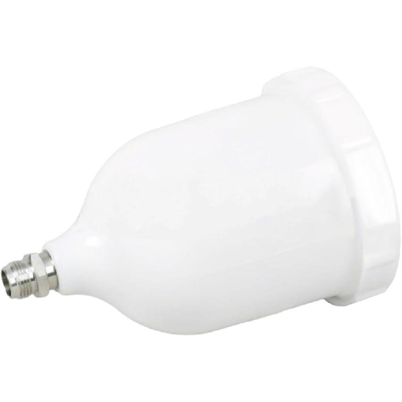 600ml Plastic Paint Cup Pot, Tightly Sealed HVLP Spray Gun Pot, Durable Spray Paint Gun Cup Replacement Fit for GTI GTIPro TT GFG TTS