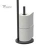 Freestanding Toilet Paper Holder with Non-Slip Stable Base Easy Assembly Large Capacity Bathroom Roll Paper Stand
