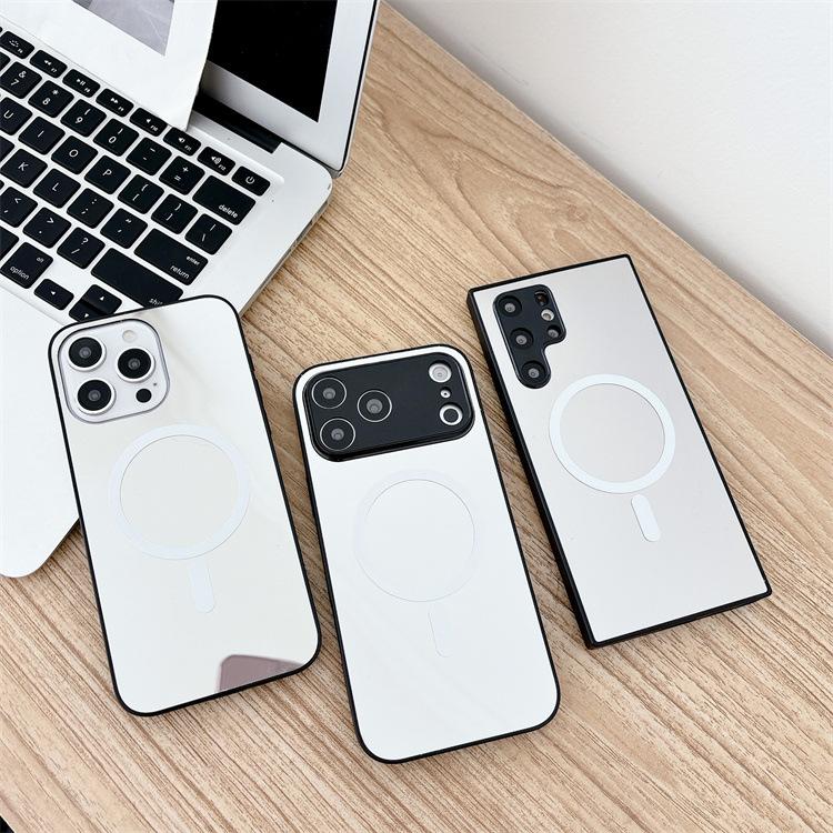 Applicable To Samsung S25ultra Mirror Magnetic Mobile Phone Case S26Plus Makeup Mirror S24/S23Plus Protective Case