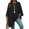 Women's Fashionable Three,quarter Sleeves Elegant Commuting And Casual Top