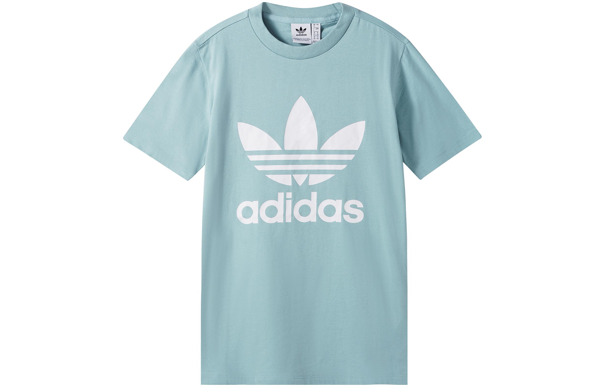Adidas Originals Set in Sleeve T Shirt Women s Blue CV9891 36
