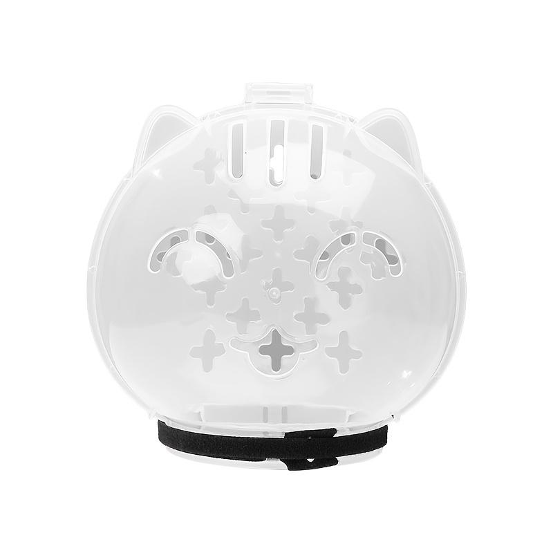 [Breathable Anti-Bite Cat Helmet] Stress-Free, Breathable Cat Helmet - Anti-Bite & Lick, Transparent Pet Space Headgear for Bathing and Grooming