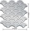 1Pcs Fan Shape Mosaic Ceramic Personality DIY Background Wall Bathroom Homestay Pool Kitchen Bathroom Wall Paper Home Decoration